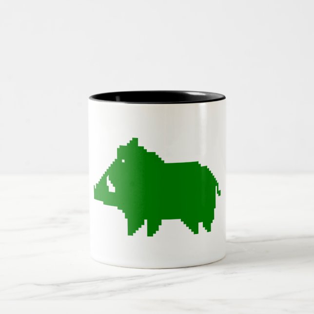 PACK - WILD BOAR A HEAT IN ADVANCE Two-Tone COFFEE MUG (Center)