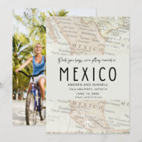 Pack Your Bags Mexico Map Photo Wedding