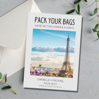 Pack Your Bags Paris Destination Wedding