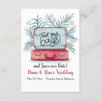 Pack Your Bags Save the Date Announcement