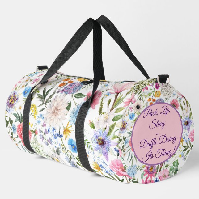 Pack, Zip, Sling Duffle Bag (Left Corner)