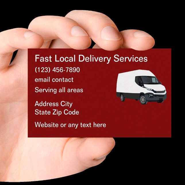 Package Courier And Delivery Services Business Card (Creator Uploaded)