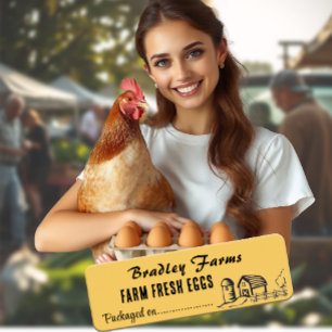 Packaged On Date Farmers Market Food Product Label Return Address Label