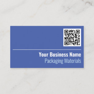 Packaging Materials QR Code Business Card
