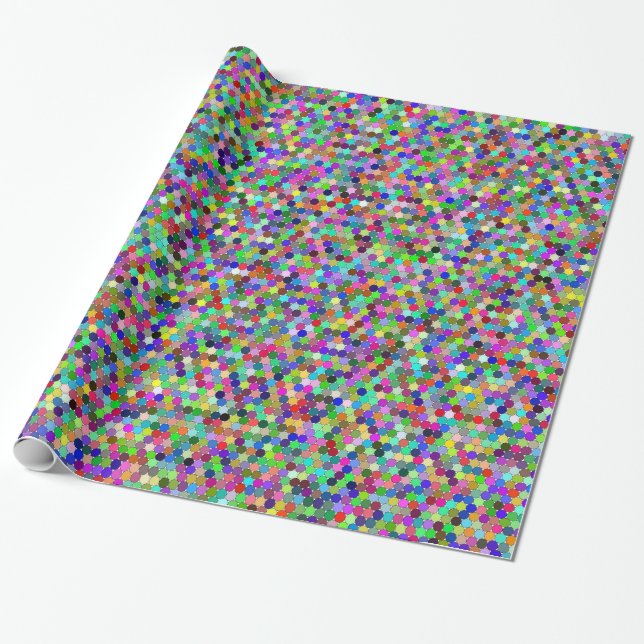 Packed Circles Wrapping Paper (Unrolled)