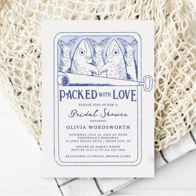 Packed with Love FishermanCore Bridal Shower Invitation (Creator Uploaded)