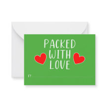 Packed with Love Flat Note Card