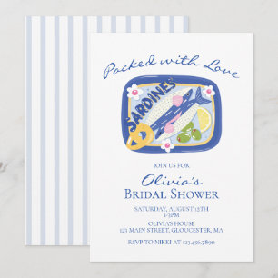 Packed with Love Sardines Bridal Shower Invitation
