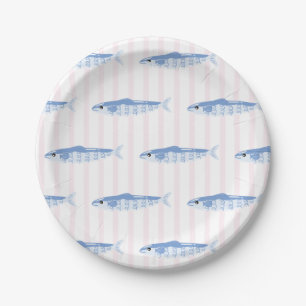 Packed with Love Sardines Bridal Shower Paper Plate