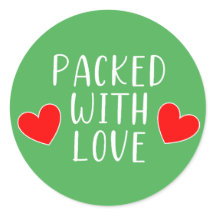 Packed with Love Sticker