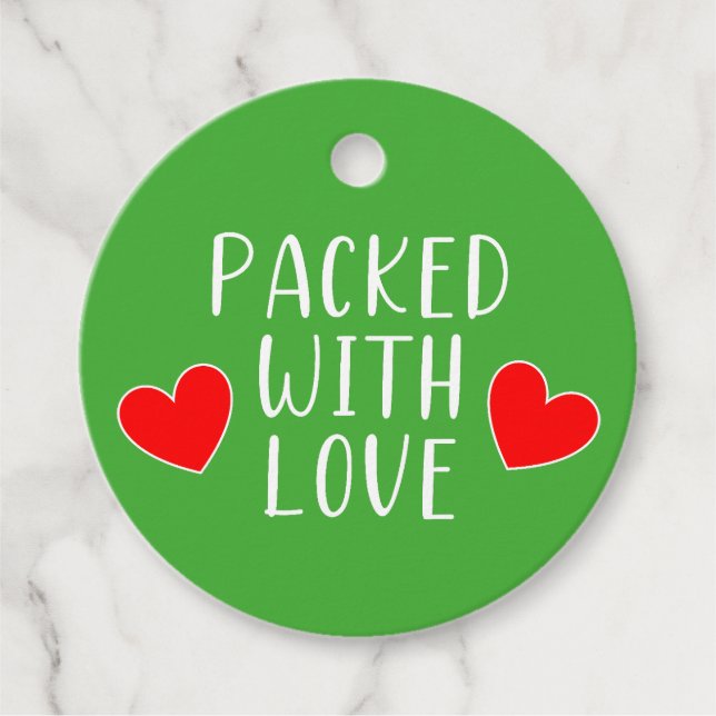 Packed with Love Tags (Front)
