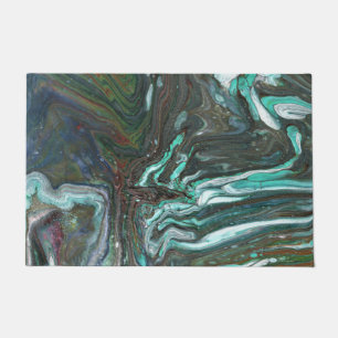Packin Up 1 Dark Moody Abstract Door Mat