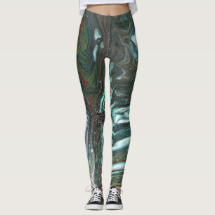 Packin Up 1 Dark Moody Abstract Leggings