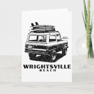 Packing For Surfing At Wrightsville Beach, Nc Card