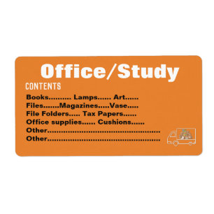 Packing Moving Organising Labels - Office/Study