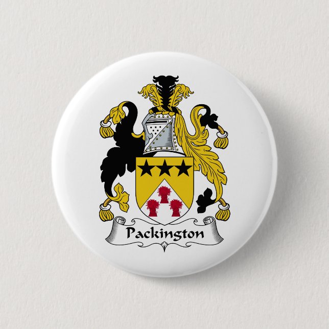 Packington Family Crest 6 Cm Round Badge (Front)