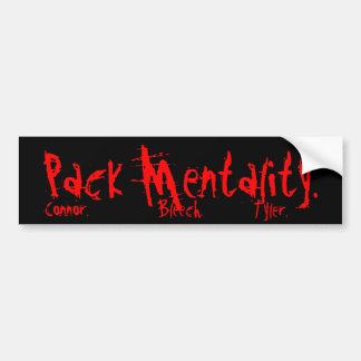 Packmentality Pack Bumper sticker