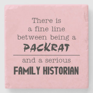 Packrat vs. Family Historian Coasters