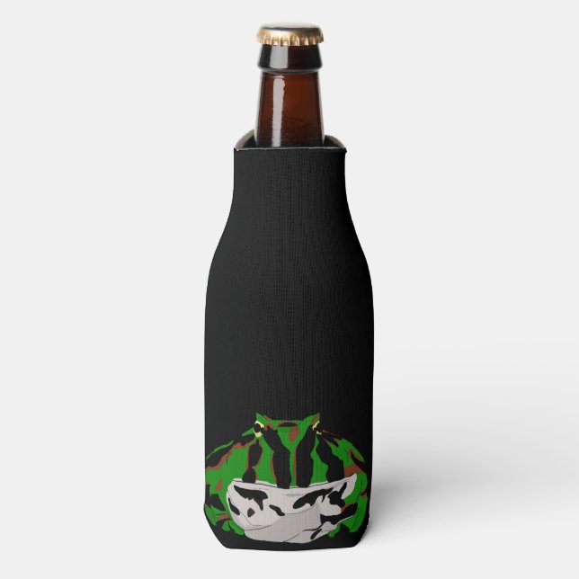 Pacman Frog Bottle Cooler (Bottle Front)