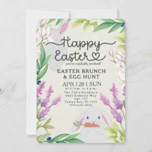 Paco the Bunny Easter Brunch & Egg Hunt Invitation
