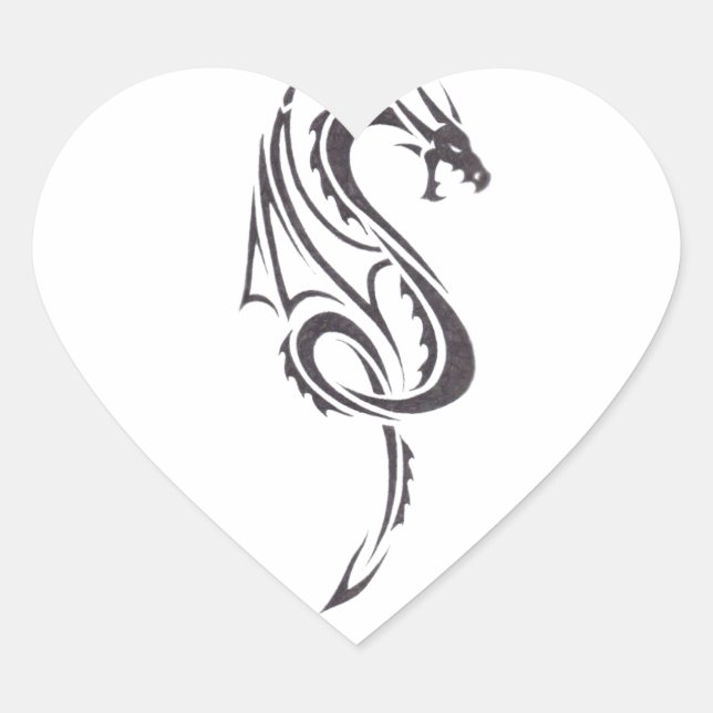 Pact Of The Dragon 2 Heart Sticker (Front)