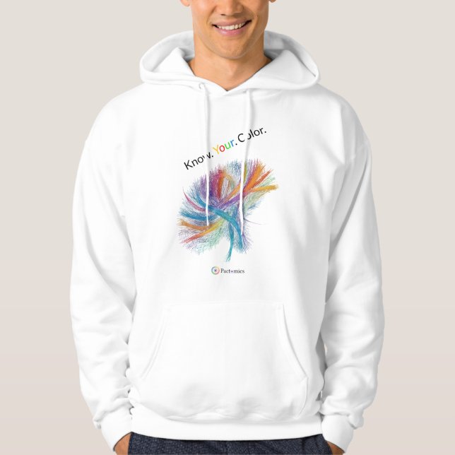 Pactomics. Know. Your. Colour.  Hoodie (Front)