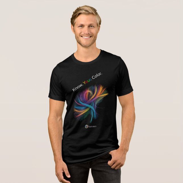 Pactomics Know. Your. Colour.  Tri-Blend Shirt (Front Full)