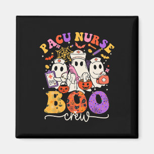 Pacu Boo Crew Costume Funny Nurse Ghost Halloween Magnet