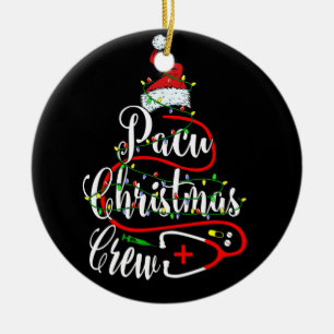 Pacu Nurse Christmas Crew Cute Xmas Gifts Ceramic Ornament