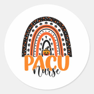 Pacu Nurse Rainbow Halloween Costume Pacu Nursing Classic Round Sticker