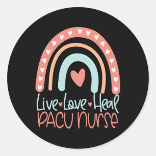 Pacu Nurse Rn Registered Nurse Classic Round Sticker