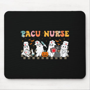 Pacu Nurse Spooky Ghost Halloween Cute Nursing Mouse Pad