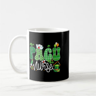Pacu Nurse Stethoscope Lucky Shamrock Funny St Coffee Mug