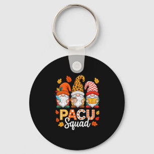 Pacu Squad Gnome Nurse Leopard Thanksgiving Stetho Key Ring