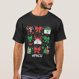 PACU Xmas Coquette Bow Post Anaesthesia Care Unit T-Shirt