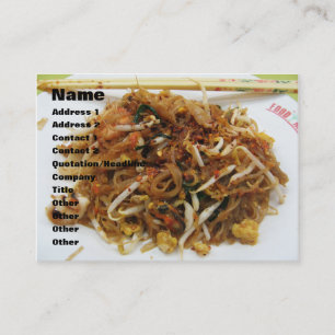 Pad Thai [ผัดไทย] Thailand Street Food Business Card
