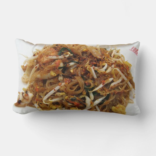 Pad Thai [ผัดไทย] Thailand Street Food Lumbar Cushion (Front)