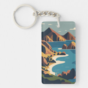  Padar Island Indonesia Key Ring