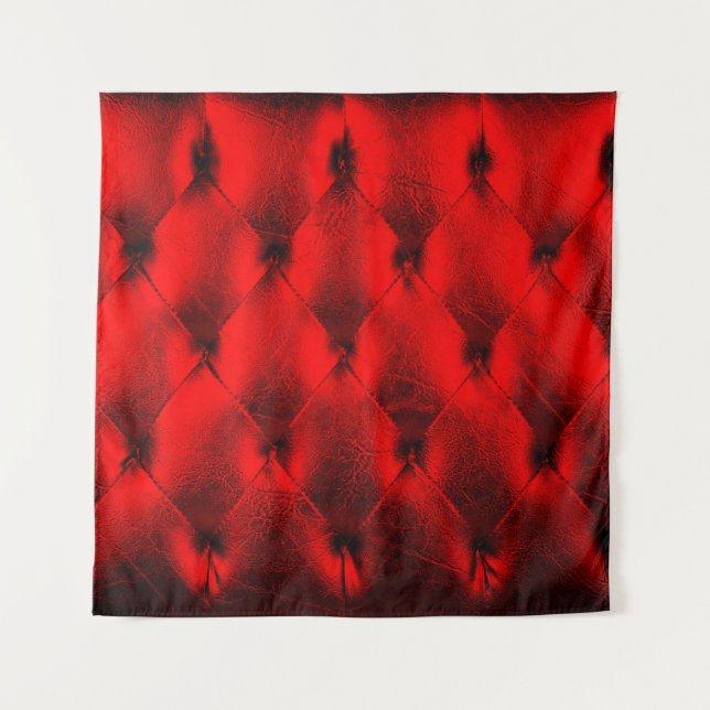 Padding cushion, Vintage red padding cushion textu Tapestry (Front)