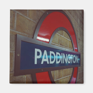 Paddington Station  London Metro Sign Magnet