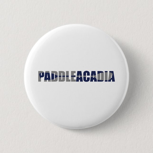 Paddle Acadia National Park Kayaking Maine 6 Cm Round Badge (Front)