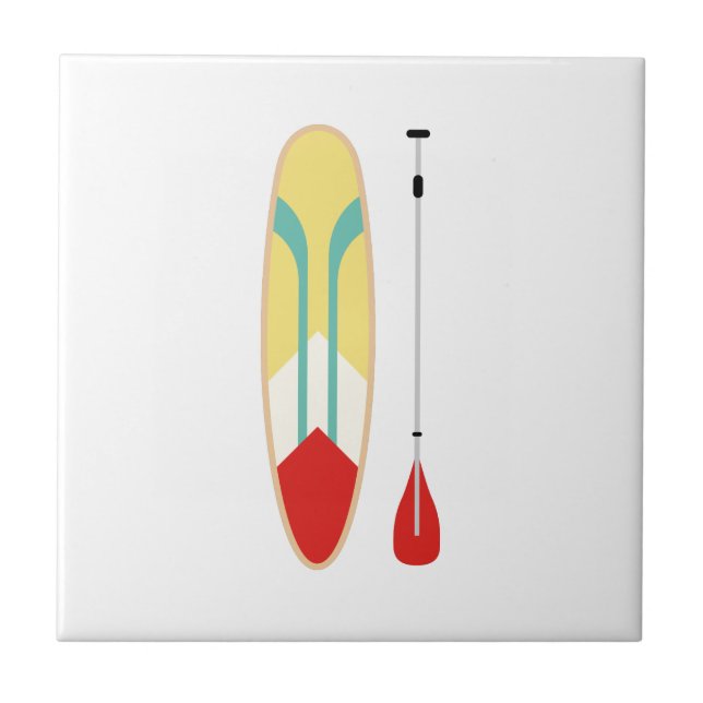 Paddle Board Ceramic Tile (Front)
