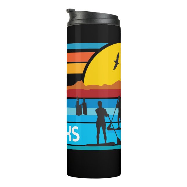 Paddle Board Sunset Thermal Tumbler (Rotated Right)