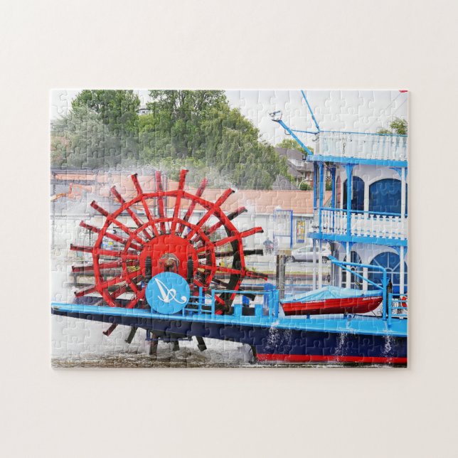 Paddle Boat Mississippi. Jigsaw Puzzle (Horizontal)