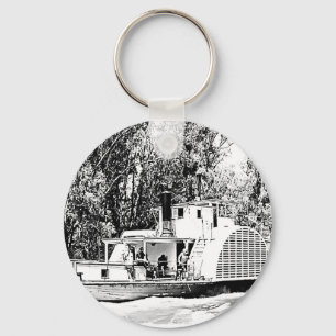 Paddle Boat on Murray River Victoria  Key Ring