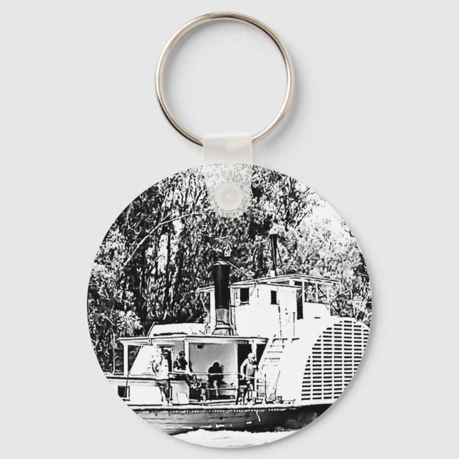 Paddle Boat on Murray River Victoria  Key Ring (Front)