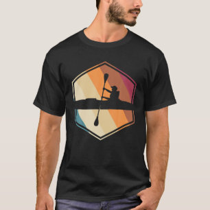 Paddle, Canoe, Kayaker, Retro Vintage Rowing T-Shirt