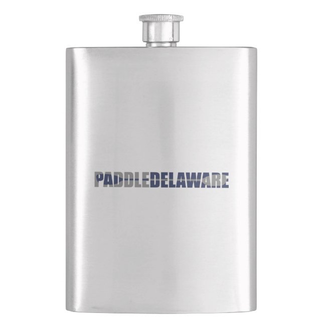 Paddle Delaware Kayaking Hip Flask (Front)