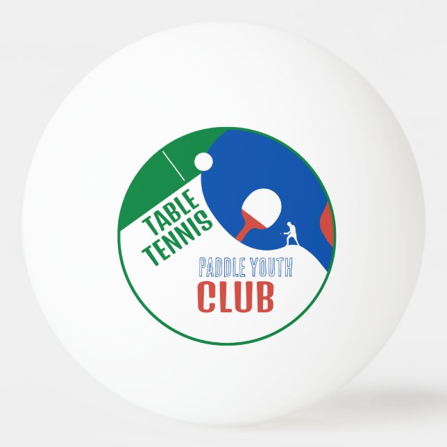 Paddle Design, Table Tennis Club, Ping Pong Ball (Back)