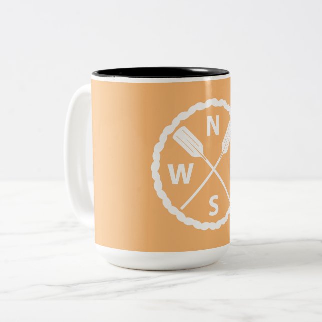 Paddle Explorer Design - Two-Tone Mug (Front Left)